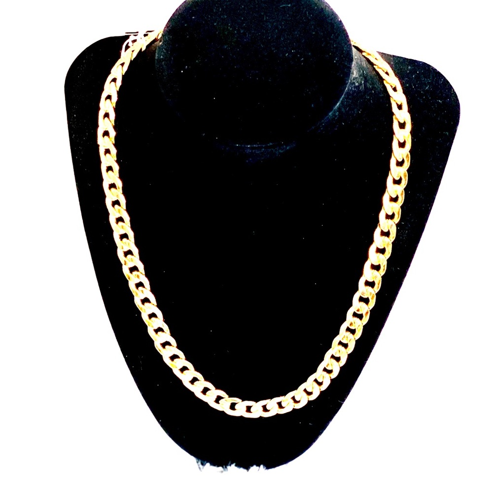 20” Stainless steel Gold brush chain.